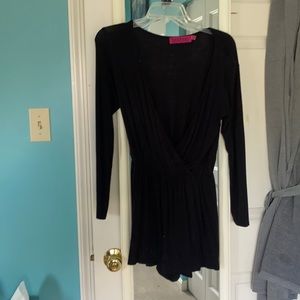 Black Cross Romper